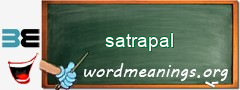 WordMeaning blackboard for satrapal